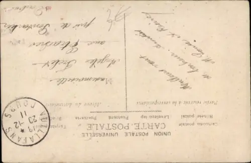 Passepartout Ak Junge Frau mit Hut, Portrait