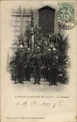 CPA Sapeurs-Pompiers de Paris, Le Drapeau