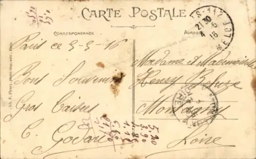 CPA Sapeurs-Pompiers de Paris, Extinction d'un incendie