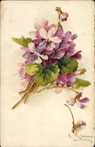 Künstler Ak Klein, C., Blumen