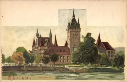 Künstler Ak Zürich Stadt Schweiz, Landesmuseum