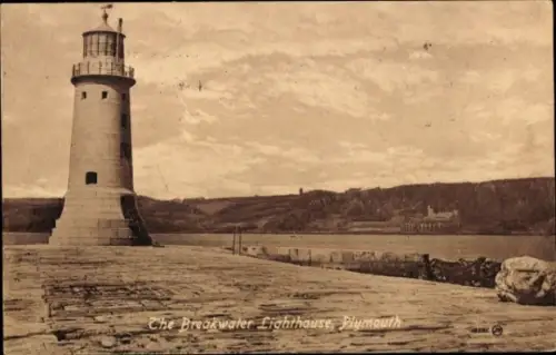 PC Plymouth Devon England, Breakwater Lighthouse