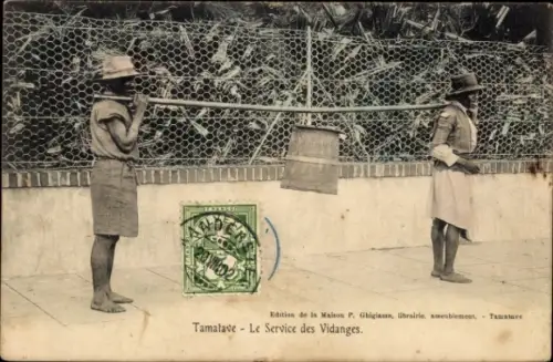 CPA Toamasina Tamatave Madagascar, Le Service des Vidanges