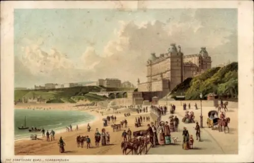 Litho Scarborough North Yorkshire, Foreshore Road