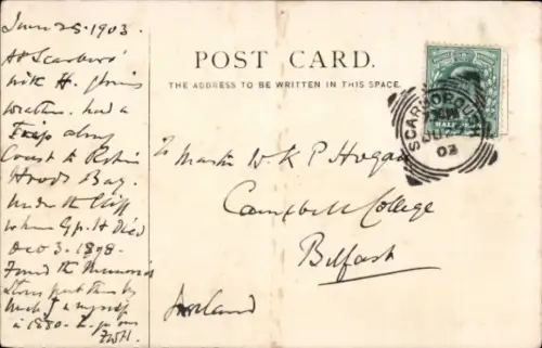 Litho Scarborough North Yorkshire, Foreshore Road