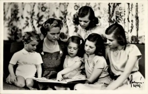 Ak Prinzessin Sibylla, Prinzessinnen, Prinz Carl Gustaf von Schweden