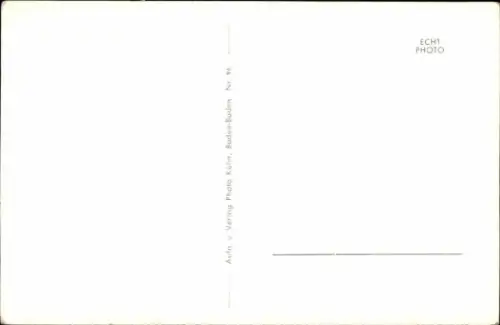 Ak Baden Baden, Blick vom Paradies