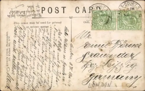 Foto Ak London England, Courtfield Gardens