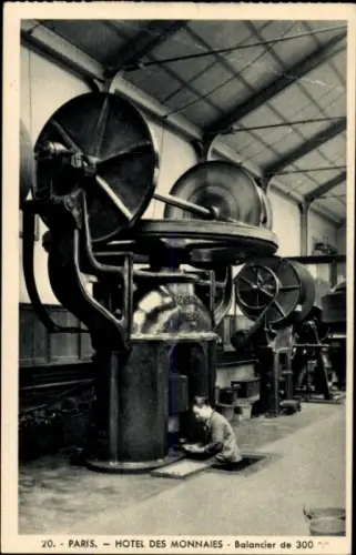 CPA Paris IV, Hôtel des Monnaies, Balancier de 300