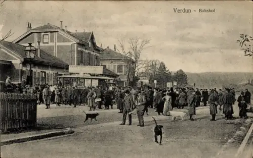 Ak Verdun Meuse, Bahnhof