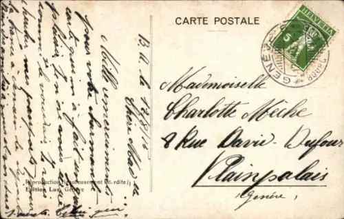 Ak Genève Genf Stadt, La foule attendant un train de grand blessés francais