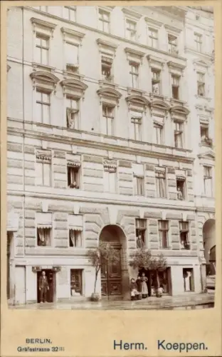Kabinett Foto Berlin Prenzlauer Berg, Zionskirchstr. 28, Vogelhandlung Zenzin, Schneider J. Janschik