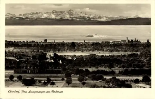 Ak Oberdorf Langenargen am Bodensee, Luftbild
