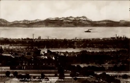 Ak Oberdorf Langenargen am Bodensee, Luftbild