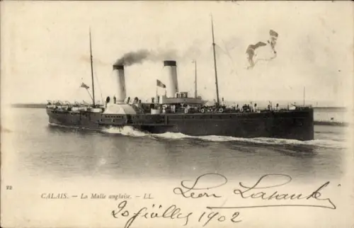 CPA Calais Pas de Calais, La Malle anglaise