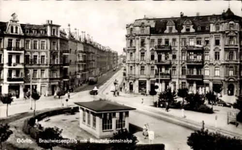 Ak Görlitz in der Lausitz, Brautwiesenplatz, Brautwiesenstraße