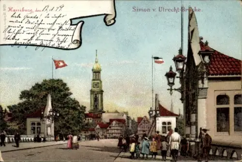 Ak Hamburg Mitte Neustadt, Simon von Utrecht Brücke