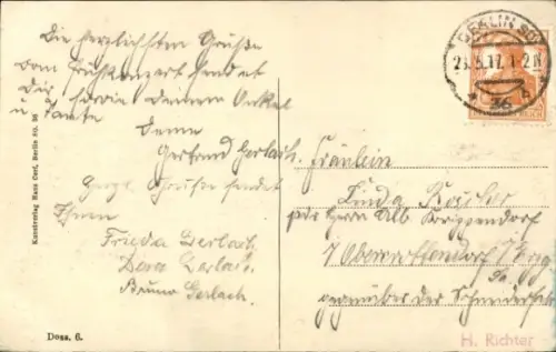 Ak Berlin Treptow, Spree-Garten, Blick vom Wasser