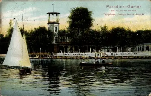 Ak Berlin Treptow, Paradies-Garten