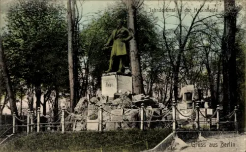 Ak Berlin Neukölln Rixdorf, Jahn Denkmal in der Hasenheide