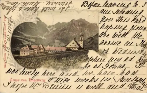 Passepartout Ak Engelberg Kanton Obwalden Schweiz, Teilansicht