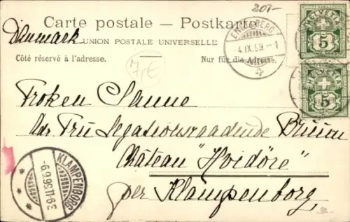 Passepartout Ak Engelberg Kanton Obwalden Schweiz, Teilansicht