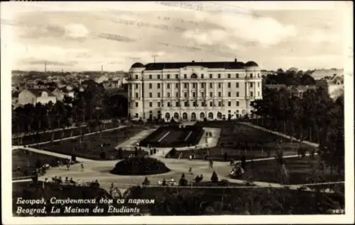 Ak Belgrad Beograd Serbien, La Maison des Etudiants