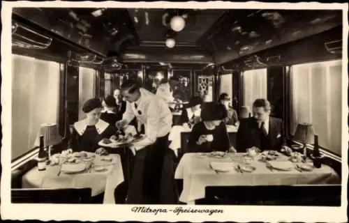 Ak Deutsche Eisenbahn, Mitropa Speisewagen
