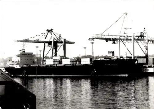 Maximum Ak Frachtschiff im Hafen, 125 Nordatlantikdienst Hapag Lloyd 1848-1973, Erstausgabe