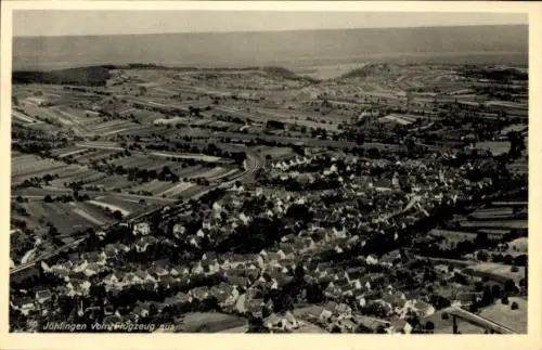 Ak Jöhlingen Walzbachtal in Baden, Fliegeraufnahme