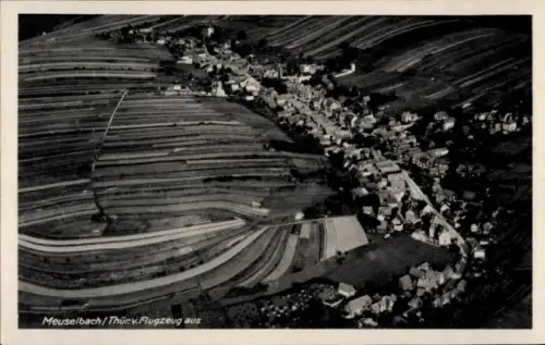 Ak Meuselbach in Thüringen, Luftaufnahme
