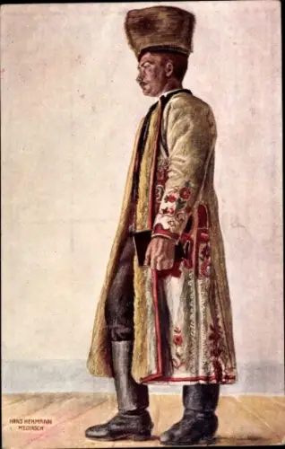 Künstler Ak Hermann, Hans, Rumänien, Bursche aus Rode