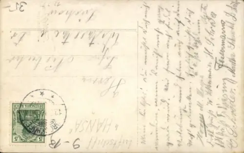 Foto Ak Zeppelin Hansa, Luftschiff