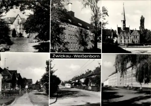 Ak Weißenborn Zwickau in Sachsen, Johanniskirche, Teilansicht