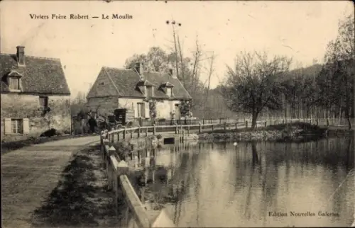 Ak Nangis Seine et Marne, Viviers Frere Robert, Moulin