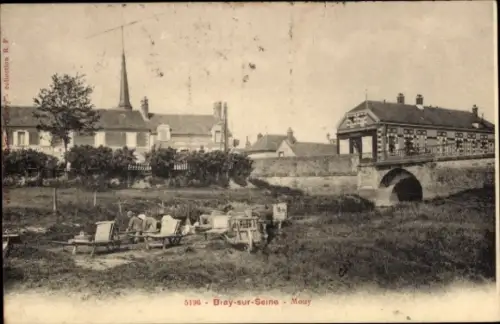 Ak Bray sur Seine Seine et Marne, Mouy
