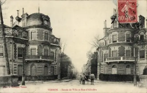 Ak Vernon Eure, Rue d'Albufera