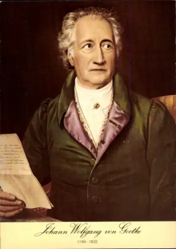 Ak Dichter Johann Wolfgang von Goethe, Portrait