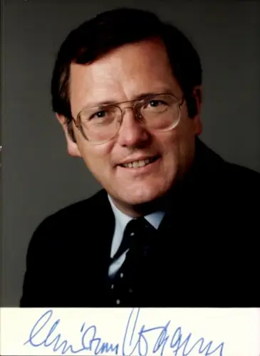 Foto Politiker Dr Christian Wagurs, Autogramm