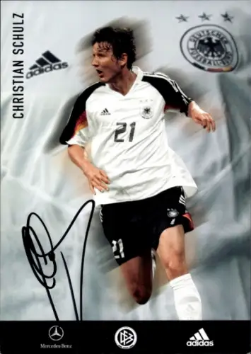 Ak Fußballspieler Christian Schulz, Autogramm, Deutsche Nationalmannschaft