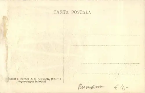 Ak Frau in rumänischer Volkstracht