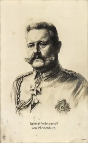 Ak Generalfeldmarschall Paul von Hindenburg