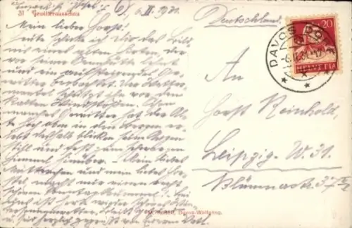 Ak Gewitterausschau, Alter Mann mit langem Bart