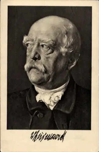 Künstler Ak Petersen, Walter, Fürst Otto von Bismarck, Portrait