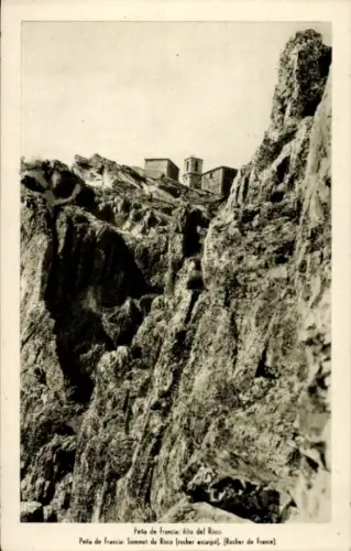 Ak Salamanca Kastilien und León, Peña de Francia, Alto del Risco, Sommet de Risco, Rocher de Fran