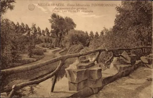 Ak Nederbrakel Ostflandern, oben in den Höhlen, schöne Aussicht