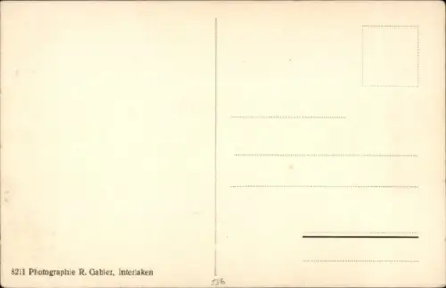 Ak Gunten am Thunersee Kanton Bern, Beatushöhlen am  Der heilige Beatus, Person mit langem Haar, 