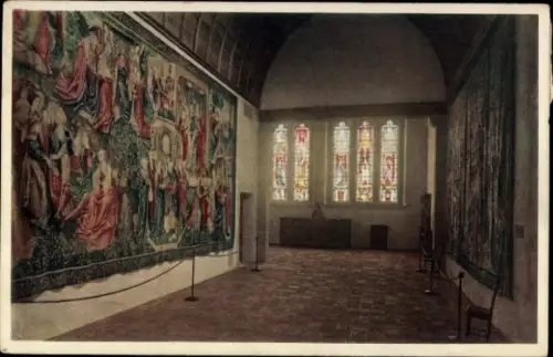 Ak New York City USA, Boppard-Raum in The Cloisters, Metropolitan Museum of Art