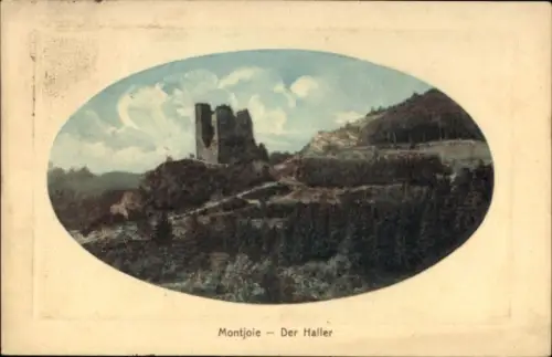 Ak Monschau Montjoie in der Eifel, Burg  Landschaft, Wolken, 