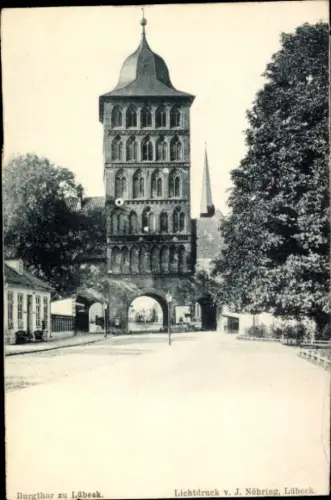 Ak Hansestadt Lübeck, Burgthor